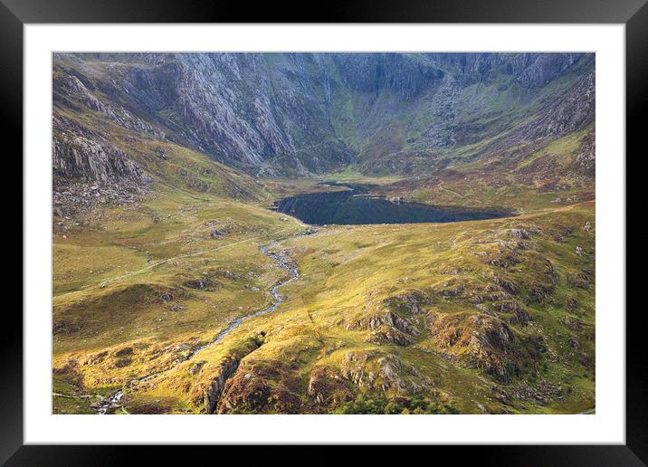 Cwm Idwal Framed Mounted Print by Rory Trappe