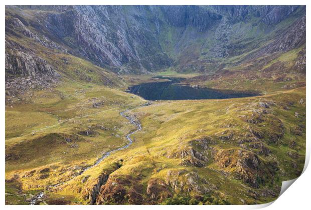 Cwm Idwal Print by Rory Trappe