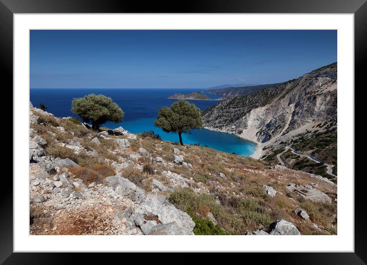 The Greek island of Kefalonia Framed Mounted Print by Leighton Collins