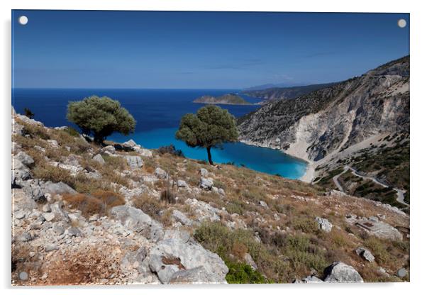 The Greek island of Kefalonia Acrylic by Leighton Collins