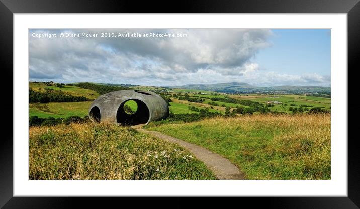 Wycoller Country Park  Lancashire Framed Mounted Print by Diana Mower