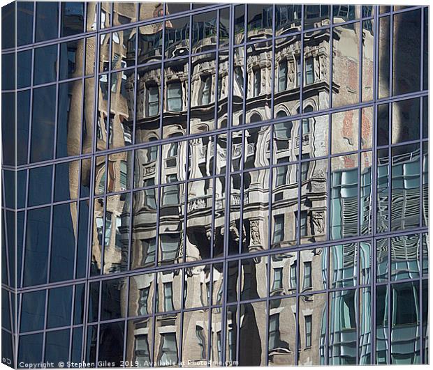 New York reflection Canvas Print by Stephen Giles