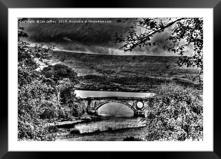 Inveraray Bridge Framed Mounted Print by Ian Jeffrey