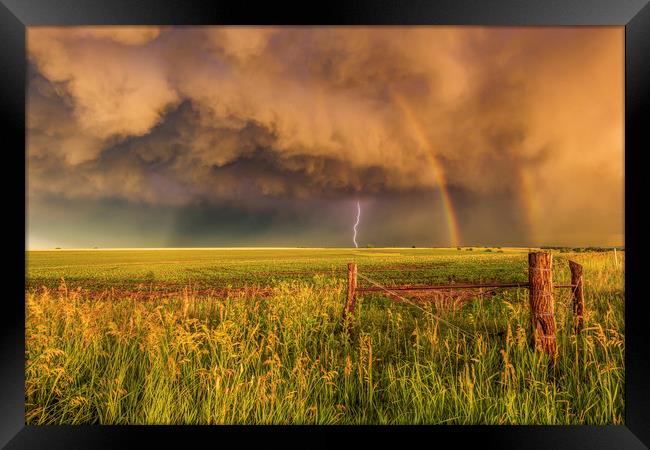 Superior Storm. Framed Print by John Finney