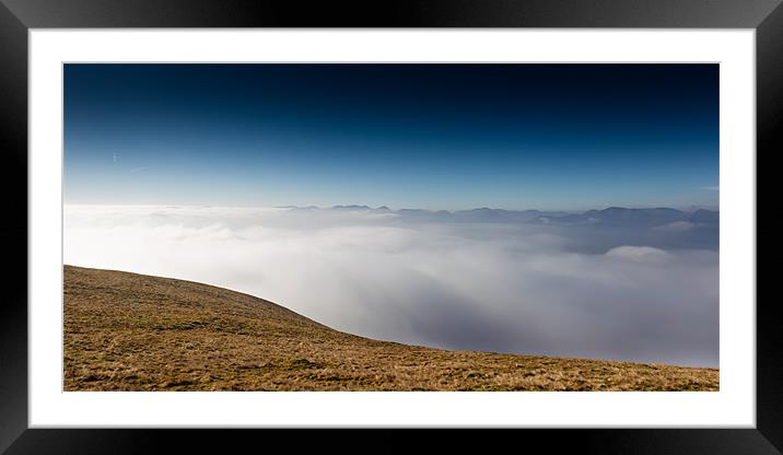 On the Edge Framed Mounted Print by Simon Wrigglesworth