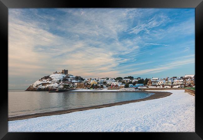 Criccieth mid Winter Framed Print by Rory Trappe