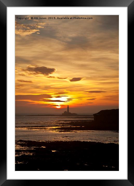 Super September Sunrise Framed Mounted Print by Jim Jones