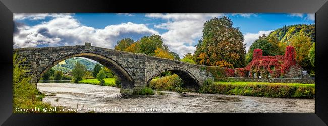 Autumn Tearoom Llanrwst  Framed Print by Adrian Evans