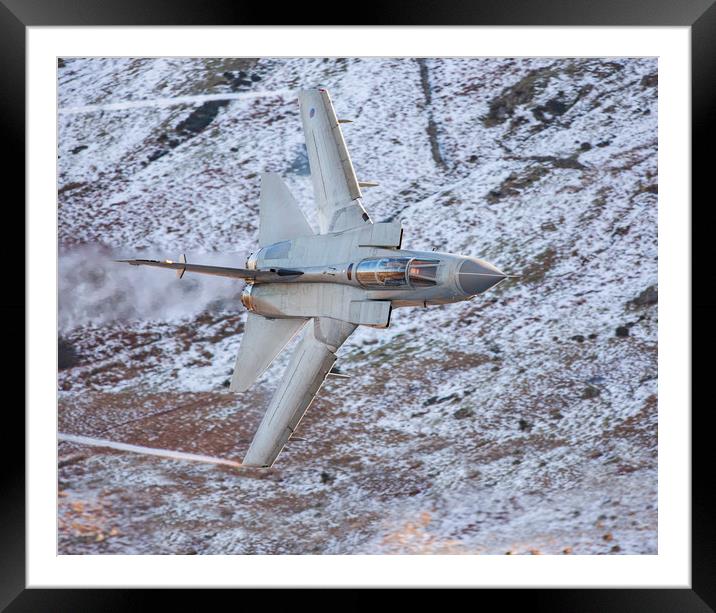 RAF Tornado Gr4 LL in Wales Framed Mounted Print by Rory Trappe