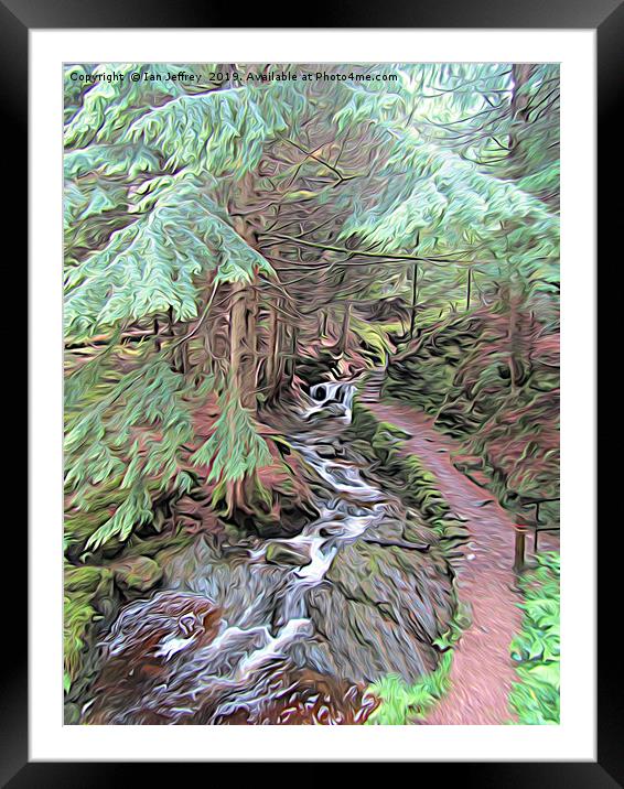 Pucks Glen Framed Mounted Print by Ian Jeffrey