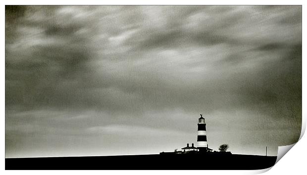 Happisburgh Lighthouse Print by Dave Turner
