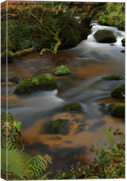 SOFT WATER Canvas Print by andrew saxton