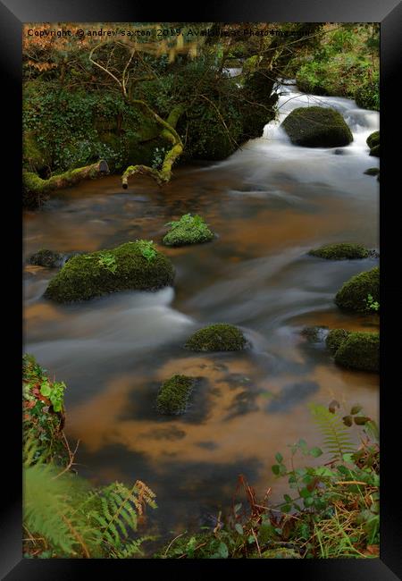 SOFT WATER Framed Print by andrew saxton