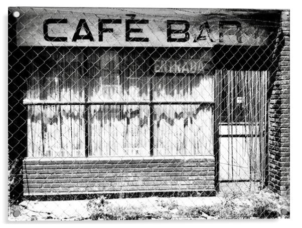 Cafe Bar Acrylic by John Robertson