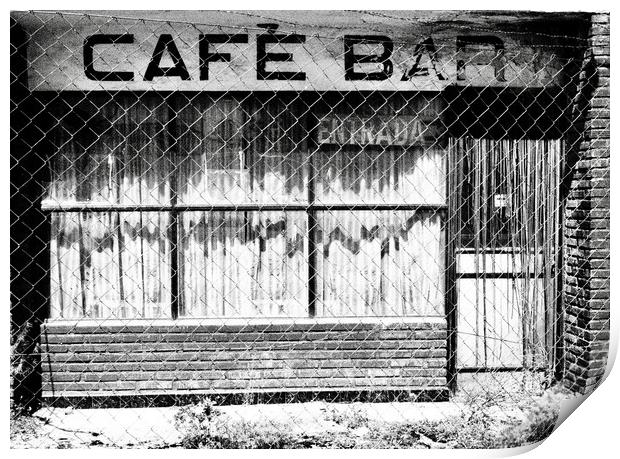 Cafe Bar Print by John Robertson
