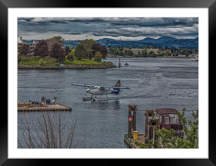 Harbour Air in Victoria Framed Mounted Print by Darryl Brooks
