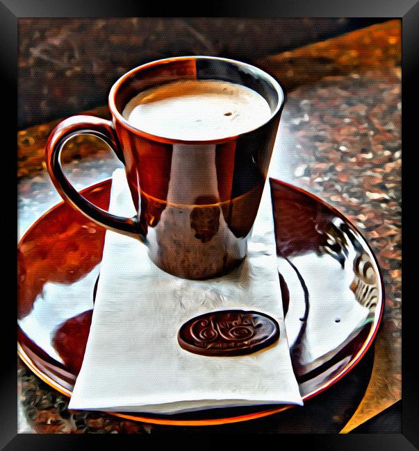 Hot Chocolate from Chocolat in Victoria Framed Print by Darryl Brooks