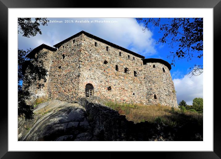 Medieval Raseborg Castle Ruins  Framed Mounted Print by Taina Sohlman