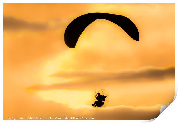 Sitting on a cloud Print by Stephen Giles