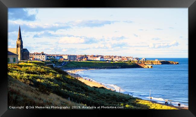 Tynemouth Longsands Framed Print by Ink Memories Photography