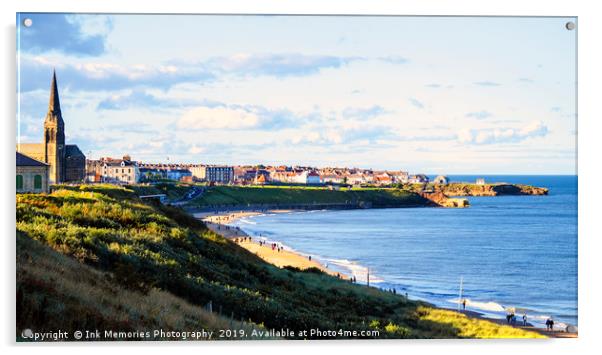 Tynemouth Longsands Acrylic by Ink Memories Photography