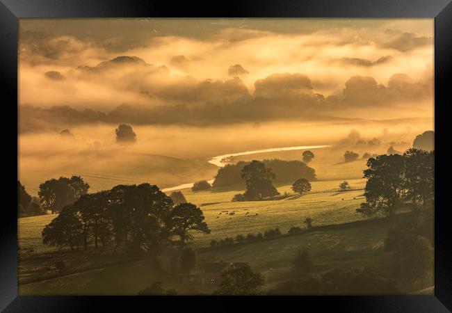 Hathersage sunrise, Derbyshire  Framed Print by John Finney
