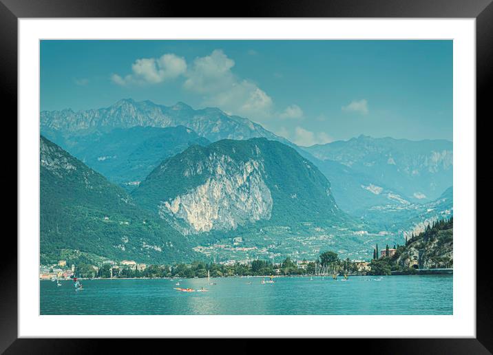 Torbole Italy Framed Mounted Print by Steve Purnell