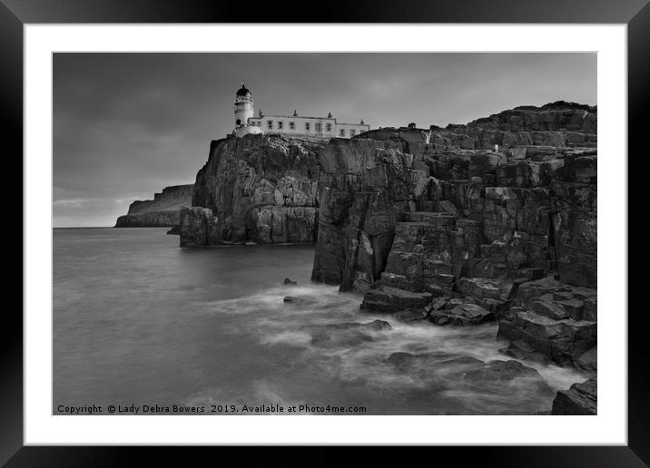 Neist Point Lighthouse Framed Mounted Print by Lady Debra Bowers L.R.P.S