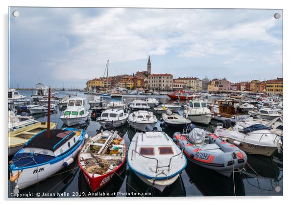 Rovinj harbour Acrylic by Jason Wells