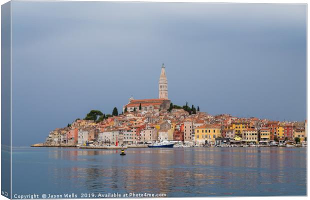 Reflections of Rovinj Canvas Print by Jason Wells