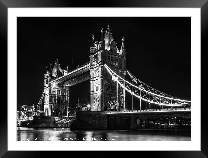 Tower Bridge Framed Mounted Print by Edward Kilmartin