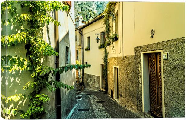 Limone Back Streets Canvas Print by Steve Purnell