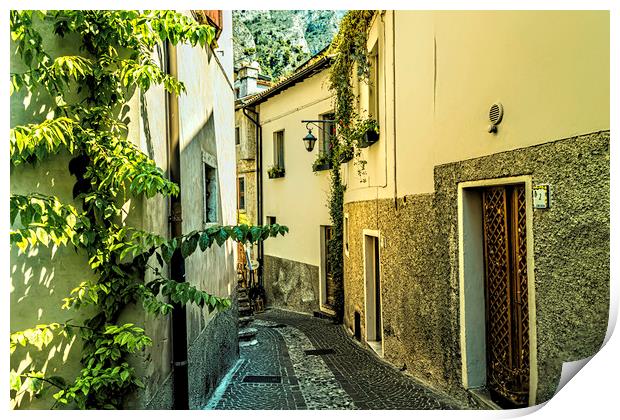 Limone Back Streets Print by Steve Purnell