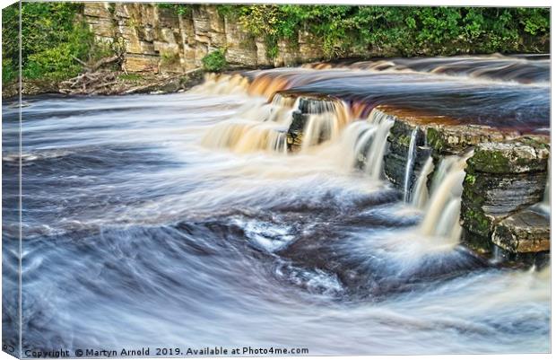 River Swale at Richmond, North Yorkshire Canvas Print by Martyn Arnold