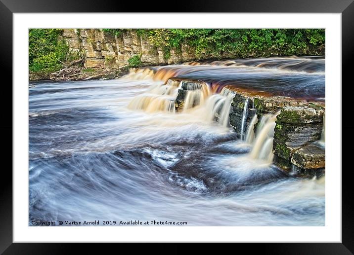 River Swale at Richmond, North Yorkshire Framed Mounted Print by Martyn Arnold