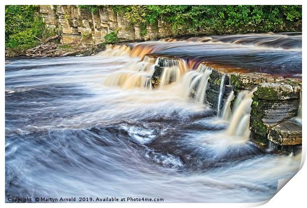 River Swale at Richmond, North Yorkshire Print by Martyn Arnold