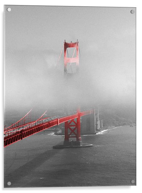 Golden Gate Bridge Acrylic by Thomas Stroehle