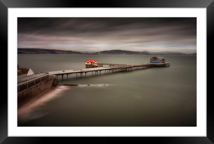 Mumbles Pier in Swansea Bay Framed Mounted Print by Leighton Collins