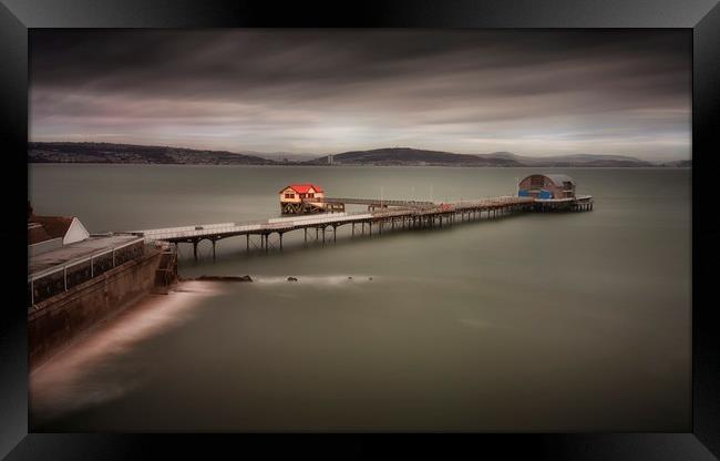 Mumbles Pier in Swansea Bay Framed Print by Leighton Collins