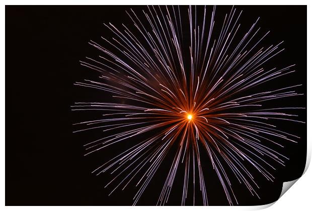 Firework Gillingham  fireworks, 2017 Print by zoe knight