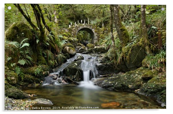 Fairy Bridge of Glen Creran Acrylic by Lady Debra Bowers L.R.P.S