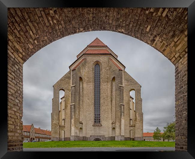 Copenhagen Grundtvigs Church Rear Framed Framed Print by Antony McAulay