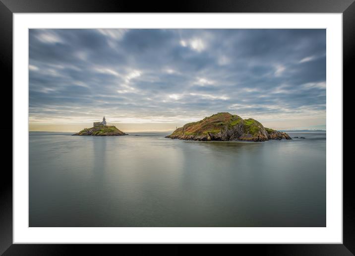 The Islands at Mumbles Framed Mounted Print by Bryn Morgan