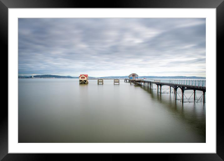 The old and new lifeboat house at Mumbles. Framed Mounted Print by Bryn Morgan