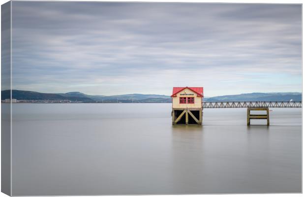 The old lifeboat house at Mumbles. Canvas Print by Bryn Morgan