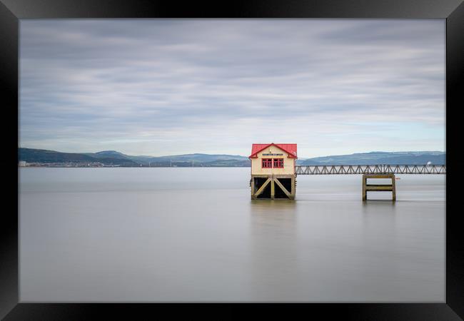 The old lifeboat house at Mumbles. Framed Print by Bryn Morgan