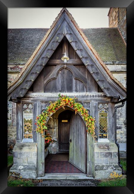 The Majestic Entrance of St. Nicholas Church Framed Print by Jeremy Sage