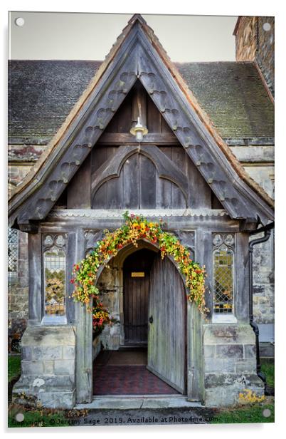 The Majestic Entrance of St. Nicholas Church Acrylic by Jeremy Sage