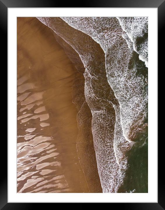 Whitby Beach Abstract Framed Mounted Print by Dan Ward