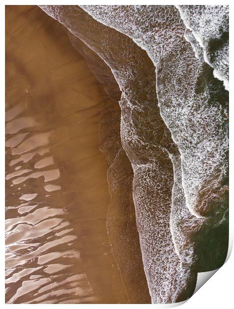 Whitby Beach Abstract Print by Dan Ward